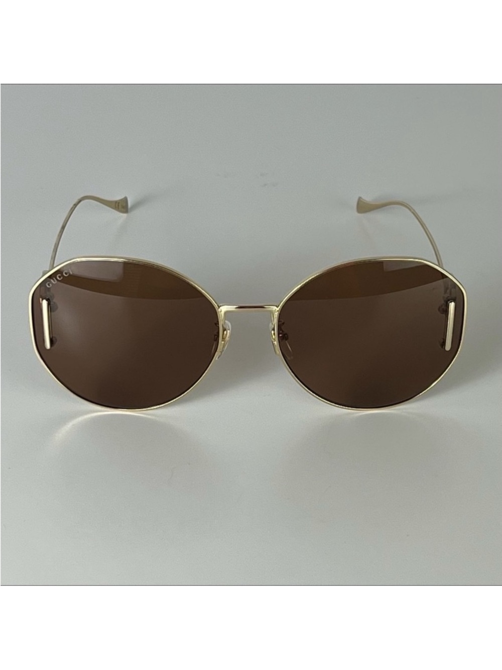 NEW GUCCI AUTHENTIC DESIGNER ROUND SUNGLASSES - Picture 5 of 12